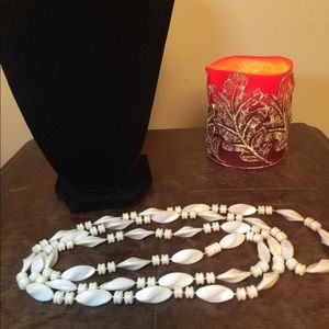 Jewelry - White beaded necklace Jewelry - White beaded necklace